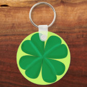 Kleeblatt vierblättrig Glücksbringer Sleutelhanger (Voorkant)
