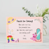 Kleed Je Mode Uit Dank Je Kaart (Staand voorkant)