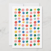 Kleed je voor een rommelige verfpaintingparty voor kaart (Achterkant)