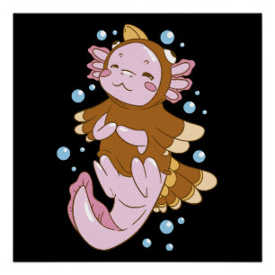 Kleed Turkije Axolotl Plezier Perfect Poster