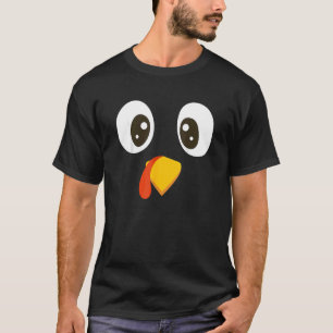 Kleedje met kalkoenkop voor pelgrim op Thanksgivin T-shirt