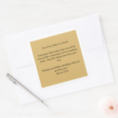 Kleefbriefje met herinnering vierkante sticker (Envelop)