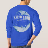 Kleen Tank Long Sleeve White on Blue Customizable (Achterkant)