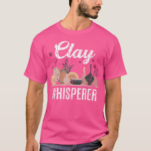 Klei Fluisteraar Grappige Pottenbakker Keramiek Ku T-shirt