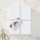 Klei Turner Aardewerk Keramiek Kunst sculptuur han Cadeaulabel (Met Touw)