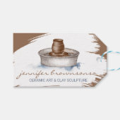 Klei Turner Aardewerk Keramiek Kunst sculptuur han Cadeaulabel (Voorkant (Horizontaal))