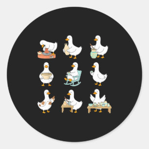 Kleiachtige Fluisteraar T Er Keramische Dwaas Make Ronde Sticker