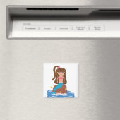 KLeigh the Mermaid Magnet Magneet (Insitu (Vaatwasser))