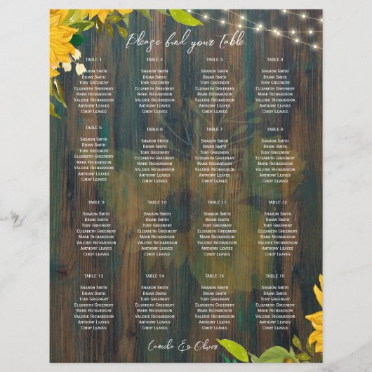 KLEIN 16 Tabellen Rustisch Houtlampje (Voorkant)