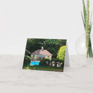 Klein, 4 x 5,6-inch gevouwen wenskaart bedankkaart