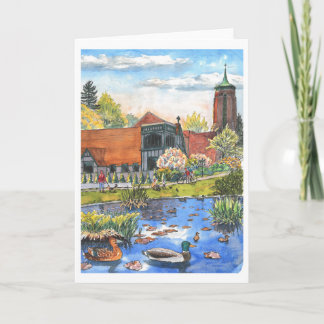 Klein, 4 x 5,6-inch gevouwen Wenskaart Kaart