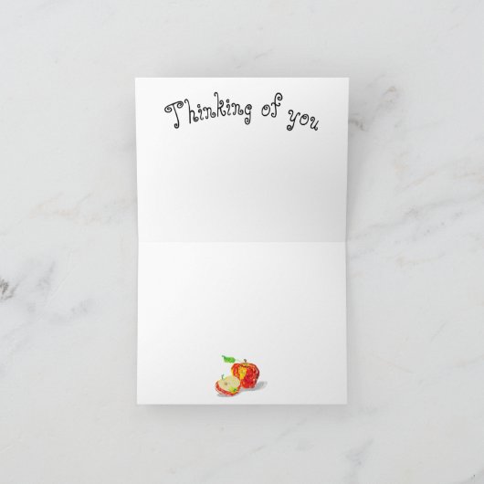 Klein, 4 x 5,6-inch notebook Kaart: appels Notitiekaartje (Binnen)