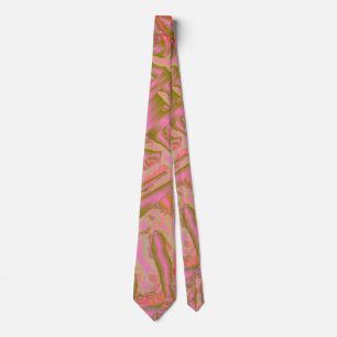 klein abstract gekleurd patroon met fijne structuu stropdas