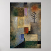 Klein Afbeelding Fir Trees van Paul Klee Poster (Voorkant)