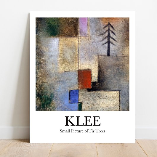 Klein Afbeelding Fir Trees van Paul Klee Poster