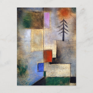 Klein afbeelding - Paul Klee - abstract landschap Briefkaart