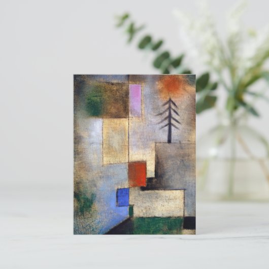 Klein afbeelding - Paul Klee - abstract landschap Briefkaart (Staand voorkant)