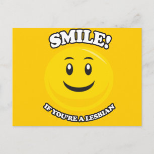 KLEIN ALS JE EEN LESBIAN BENT BRIEFKAART