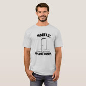 KLEIN ALS U HET IN DE BACK DEUR NEEMT -.png T-shirt (Voorkant volledig)