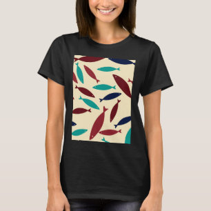 Klein aquarium met vissen t-shirt