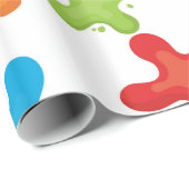 Klein artistiek patroon cadeaupapier (Rol Hoek)