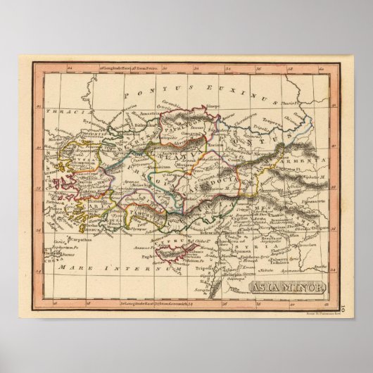 Klein Azië Poster (Voorkant)