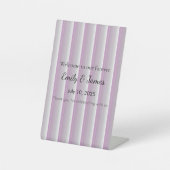 Klein Baby shower teken dat converteert Reclamebord Met Voetstuk (Voorkant)
