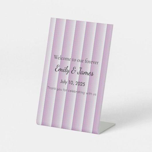 Klein Baby shower teken dat converteert Reclamebord Met Voetstuk (Voorkant)