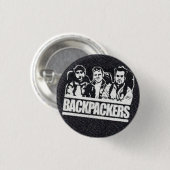 Klein BACKPAKKERS, logo-knop Ronde Button 3,2 Cm (Voorkant /achterkant)