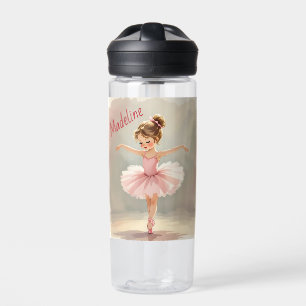 Klein balletmeisje in roze tutu Persoonlijk Waterfles