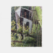 Klein bedekte rugleuning fleece deken (Voorkant)