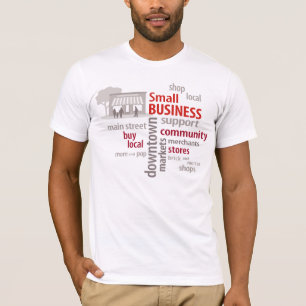 Klein bedrijf, winkel lokaal, koop lokaal t-shirt