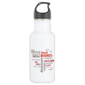 Klein bedrijf, winkel lokaal, koop lokaal waterfles (Voorkant)