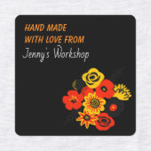 Klein bedrijfsetiket, met de hand gemaakt met lief labels (Design 1)