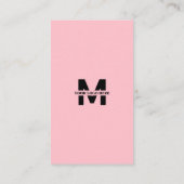 Klein bedrijfsinzet Facebook QR Code Roze Informatiekaartje (Achterkant)