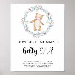 klein beer hoe groot is mama's buikspel poster