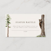 Klein Beer Wild Forest Luier Raffle Spel Informatiekaartje (Voorkant)