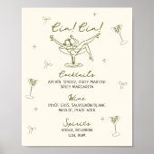 Klein beetje ouder eigenzinnig met de hand geteken poster (Voorkant)