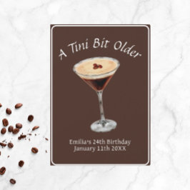 Klein beetje ouder - Espresso Martini Theme Kaart