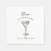 Klein beetje ouder gepersonaliseerd verjaardagsfee servet (Voorkant)