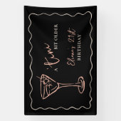 Klein beetje ouder gepersonaliseerd verjaardagsfee spandoek (Verticaal)