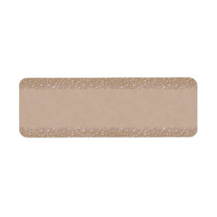 Klein beige Floral Apothecary Label