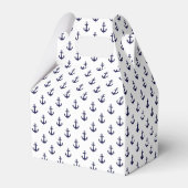 Klein blauw en wit patroon van Anchors Bedankdoosjes (Achterkant)