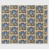 Klein blauw inpakpapier (Vlak)