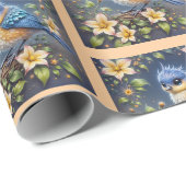 Klein blauw inpakpapier (Rol Hoek)