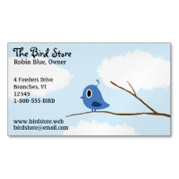 Klein Blauw Vogeltje Op Een Tak