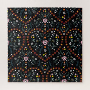 Klein bloemhart: fantasie naadloos. legpuzzel