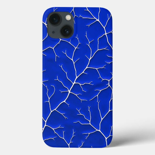 Klein Blue Tree Branch iPhone Case (Achterkant)