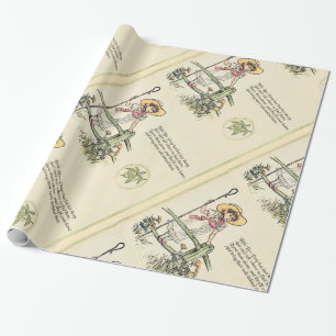 Klein Bo-Peep: Klassieke Kate Greenaway Nursery Cadeaupapier