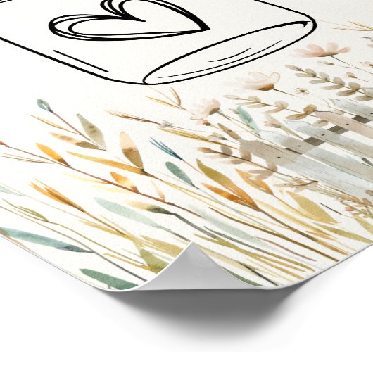 Klein Boerderij Baby shower Ouderschap tip pot tek Poster (Hoek)